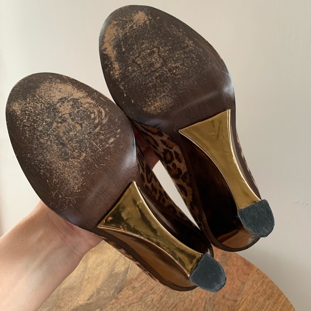 Stuart Weitzman Cheetah Print Wedges - image 8